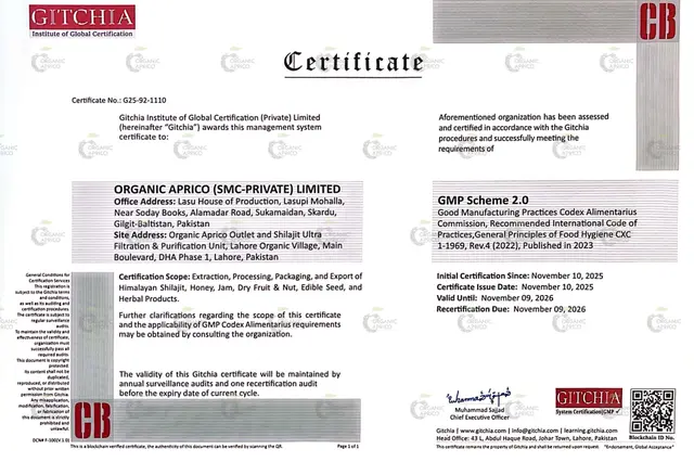 GMP Certificate