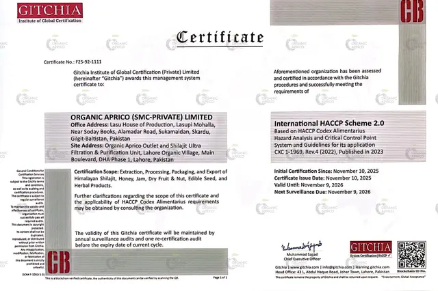 HACCP Certificate