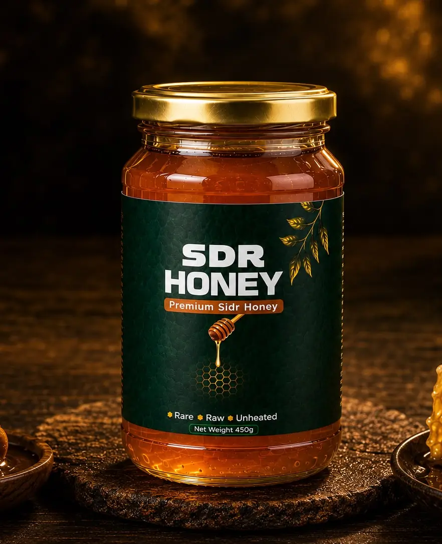 Sidr Honey Jar Front View